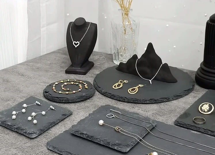 New styles Gypsum Jewelry Exhibition Shelf  Jewelry Posing Shoot Props Vintage Jewelry Display Board