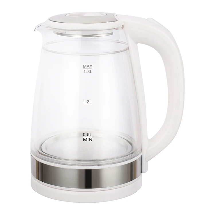 2024 New Design 1500w High Boron Glass Visual Heating Fast Heating Electric Kettle with the Best Quality