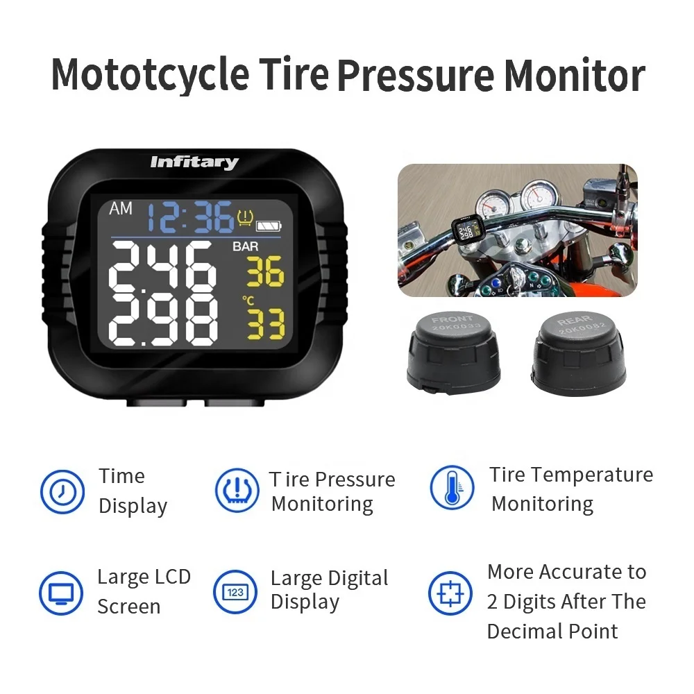 Автомобильный Универсальный датчик TPMS велосипед E-Bike