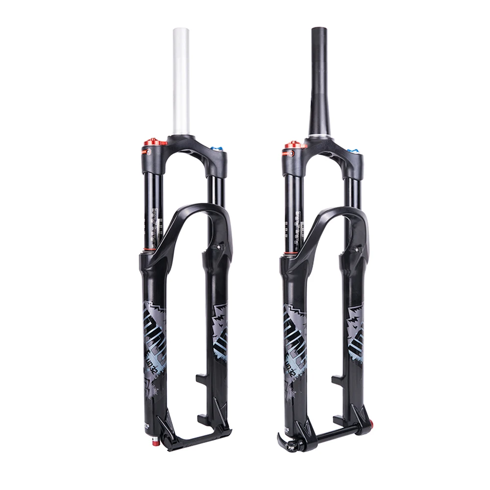 MTB Straight Steer Quick Release Suspension Straight 120mm Travel Air Fork 27.5 for mountain bike