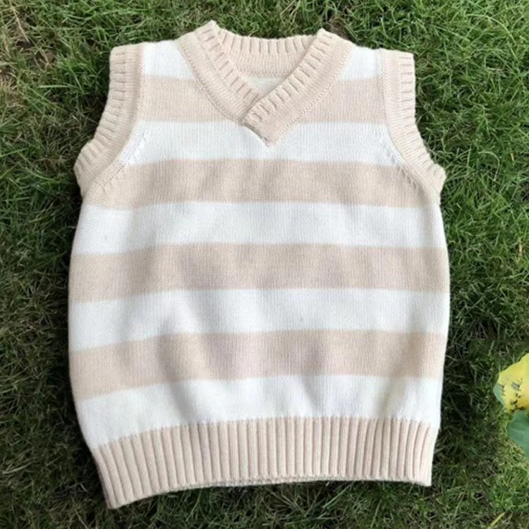 
China Manufacturer Popular Soft Cute Striped New Born Baby Vest For Newborn 