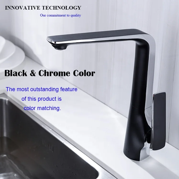 Modern China Factory Brass Hot and Cold Water Single Handle Sink Mixet Tap Kitchen Faucet