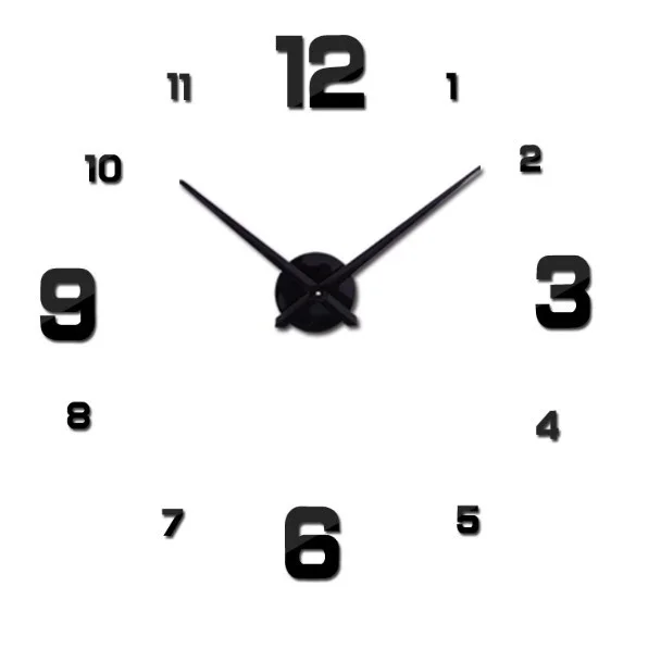 Wholesale Decorative Large Luxury DIY Smart 3d Modern Wall Clock Acrylic Sticker Wall Clock for Home Deco