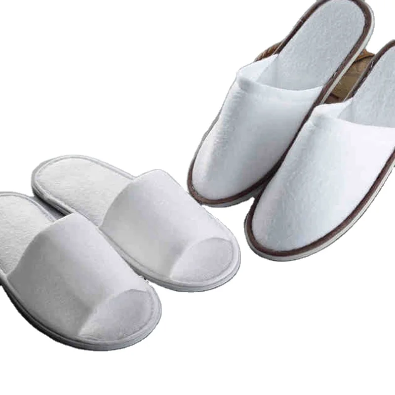 Custom Logo Disposable slipper Terry Hotel Slippers Embroidery Logo Printing Logo Slipper