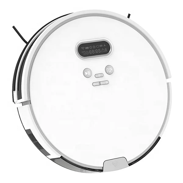 1500Pa Tuya APP controlled 2 in 1 Vacuum Cleaner Robot Pet Hair Hard Floors Cleaning with Gyro Navigation Wet Mopping