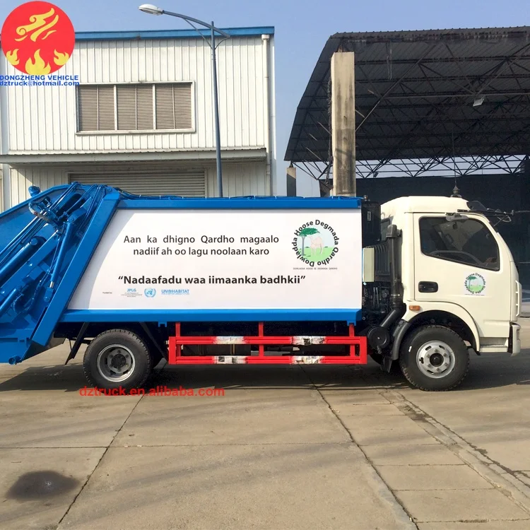 Dongfeng rear loader garbage truck/garbage refuse compactor vehicle/ rubbish compactor truck