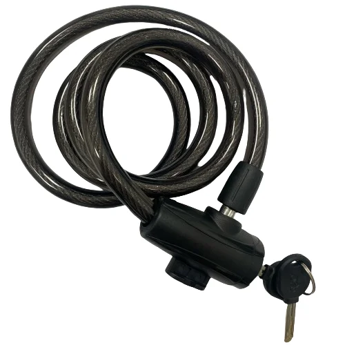 SENDE Slotted Housing Straight Bracket Bicycle Cable Lock, Bicycle Keyed Security Anti-theft Lock Motorcycle, E-bike Accessories