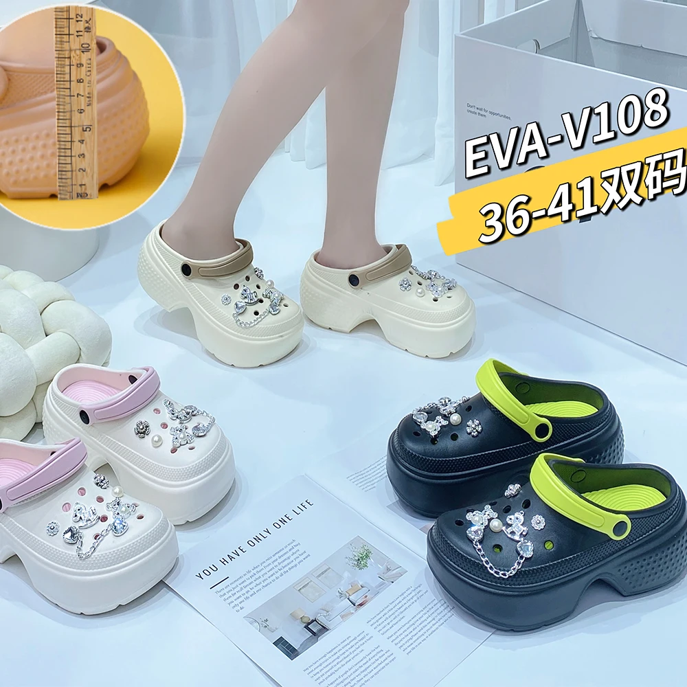 Youth Rubber Clogs  Footwear Cloud Cushioned Eva Clogs Shoes For Women Slides Slippers Anti-slippery
