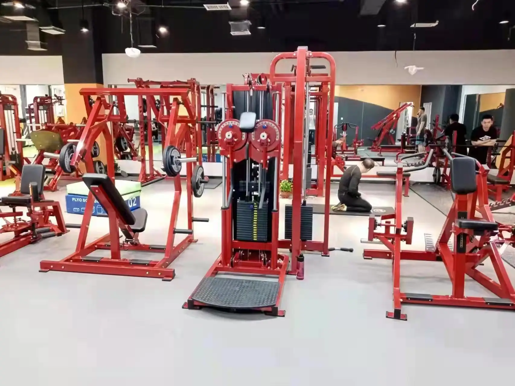 2023 Commercial Gym Fitness Equipment chest shoulder press STANDING MULTI FLIGHT machine