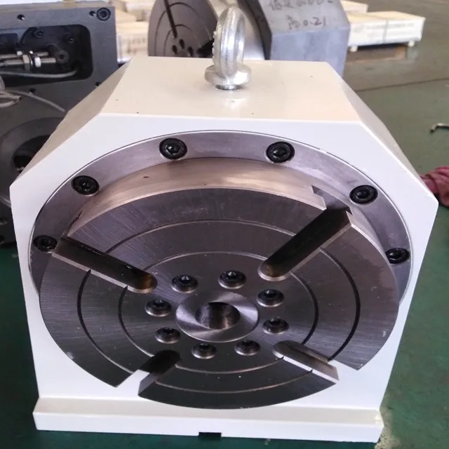 
famous brand 8 inch Hor.&Vert.4th axis tilting motorized welding CNC index Rotary Table milling machine 