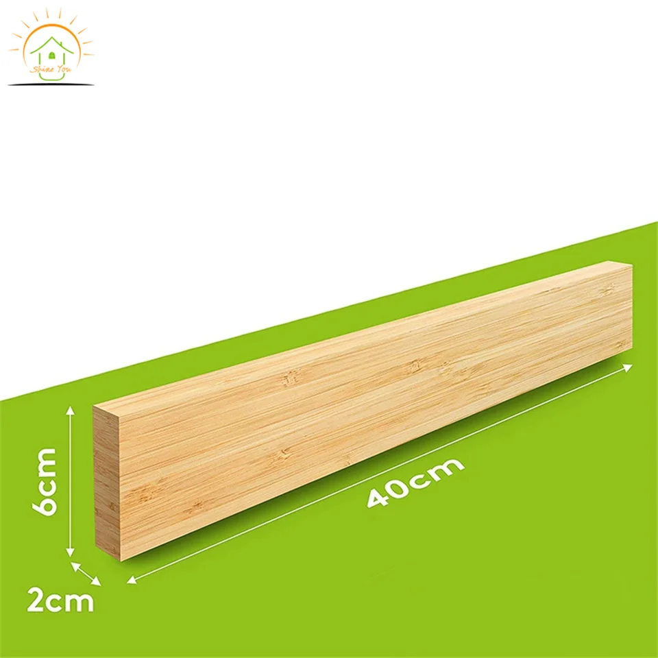 Custom Multi Purpose Functionality Organizing Kitchen Magnetic Knife Holder Strip Bar For Wall Wood Wall Mounted Knife Holder