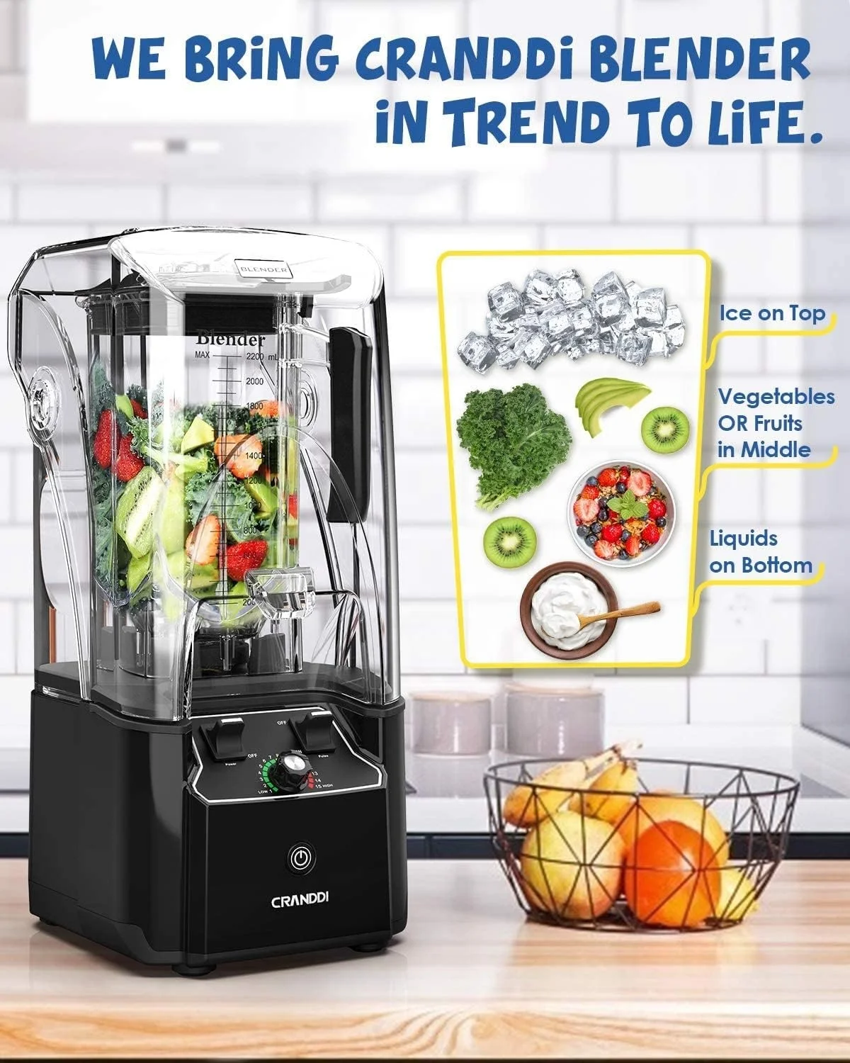 The latest blender in stock with touch screen display precise and intelligent control of the juicer