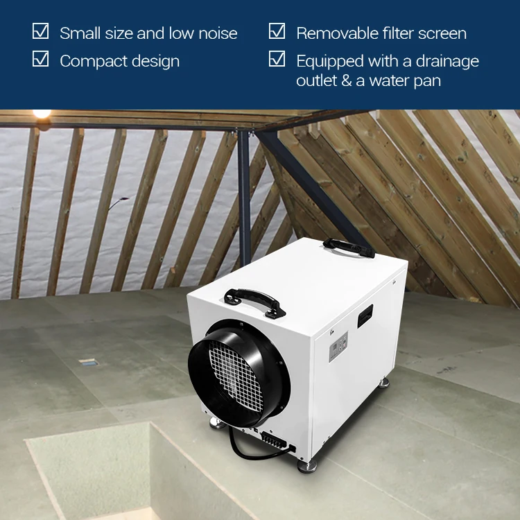 USA Best Sale Commercial Home Basement Crawl Space 103 PPD Duct Dehumidifier