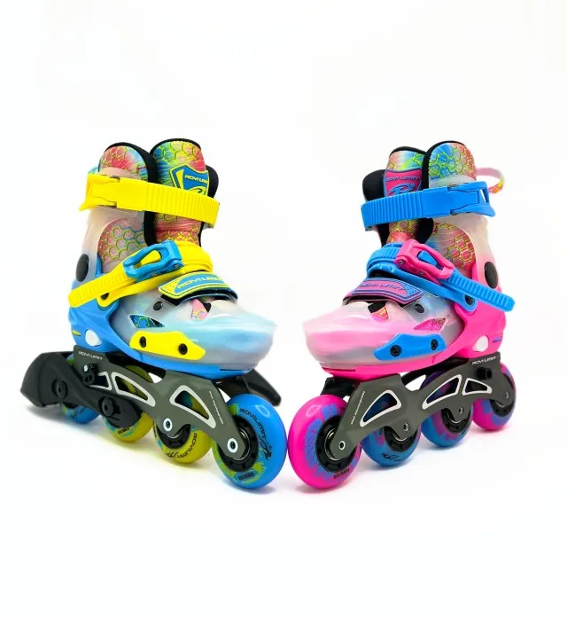 Customizable Kids Inline Skates Professional Level PP Roller Skate Wheel Adjustable Size Indoor/Outdoor Use OEM Flashing Feature