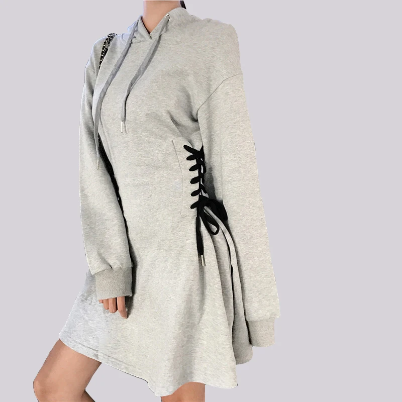 
Maxnegio fashion streetwear harajuku hoodie sweatshirt dress 