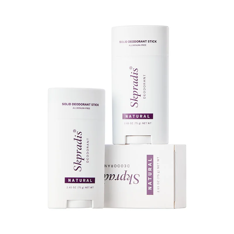 Private Label 75G Alum Stick Antiperspirant Natural Vegan Lasting Mild Body Skin Care Solid Refillable Underarm Deodorant Stick