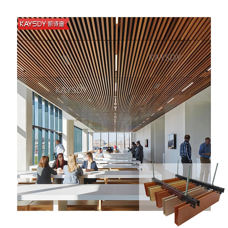 Light Weight Decorative Sound Absorbing Ceiling Panels Custom Shape Acoustic Suspended Ceiling Roof