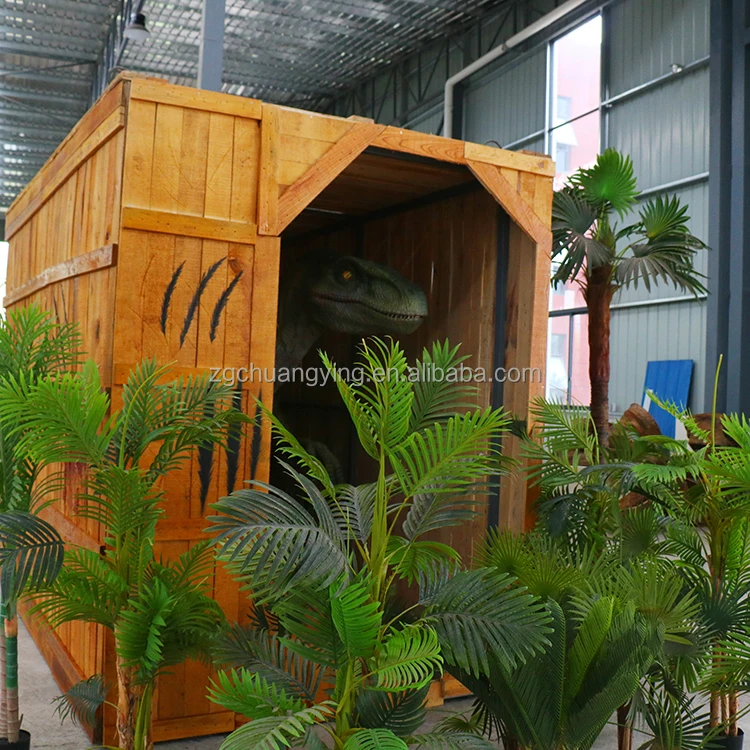 Jurassic Period Dino Park High-end Life-sized Lifelike Animatronic Dinosaur Velociraptor for Sale