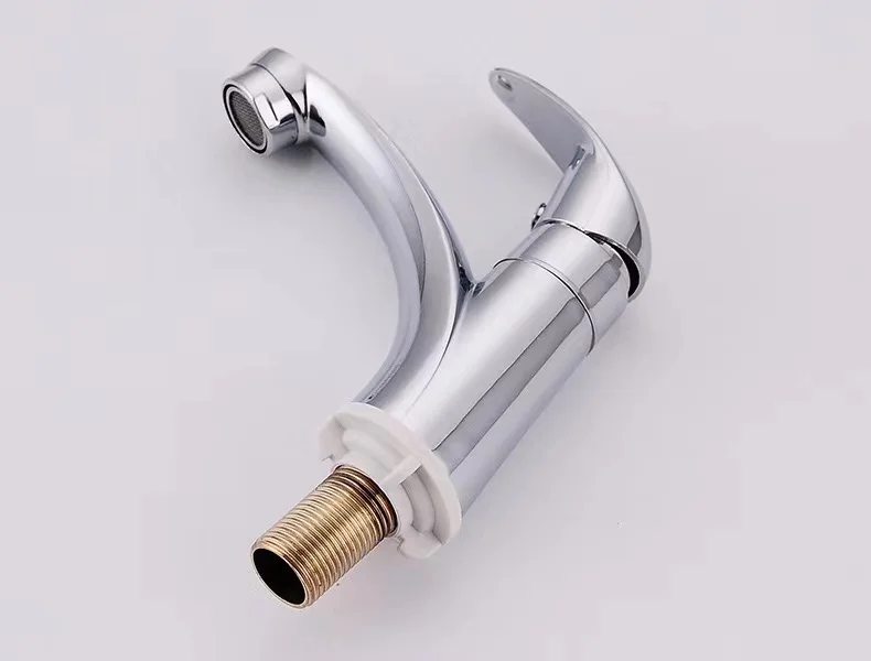 Hot Selling Traditional Single-Hole Cheap Price Single Cold Taps Zinc Alloy Single Handle Bathroom Basin Chrome Sink Tap