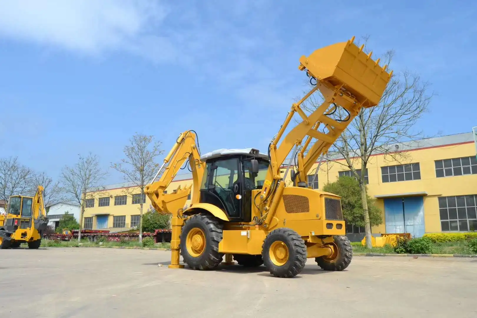 1T 2T 3T 4T 5T 6T 7T Factory price top band mini retroescavadora/backhoe loader with price