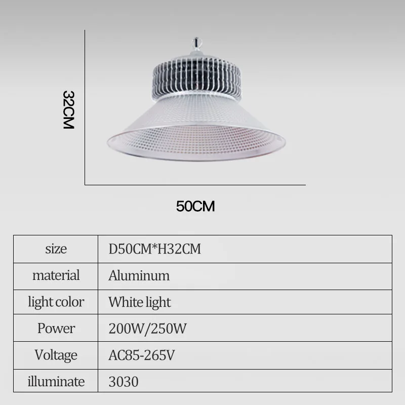  Flicker-free IP65 60 90 120 degree LED warehouse high bay light 130Lm W 60W 100W 150W 200W