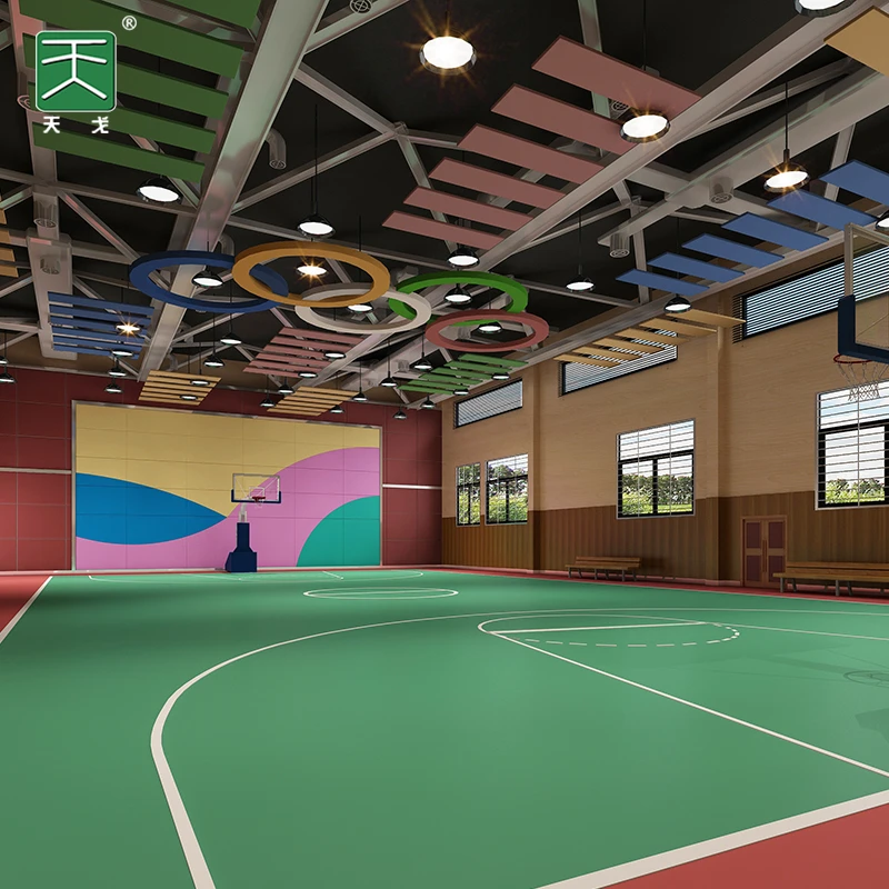TianGe customizable white sound absorbing board price quality acoustic ceiling panel for Gym