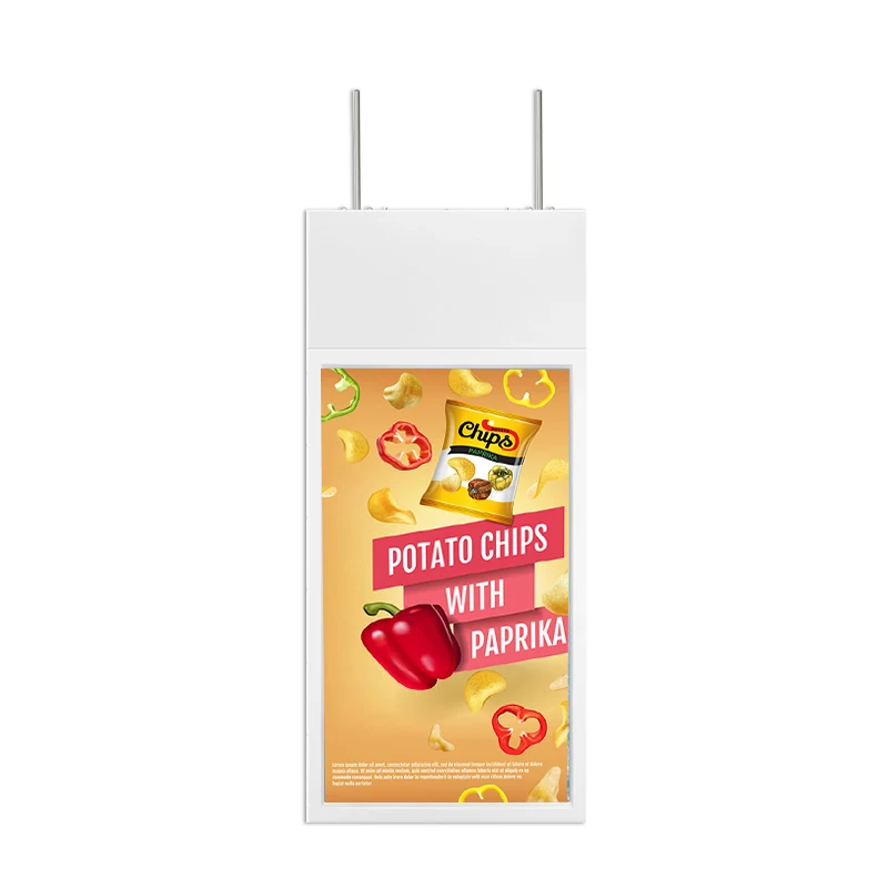 Dual Side digital signage 43 49 55inch Window display advertising machine High Brightness screen showcase Double Side display