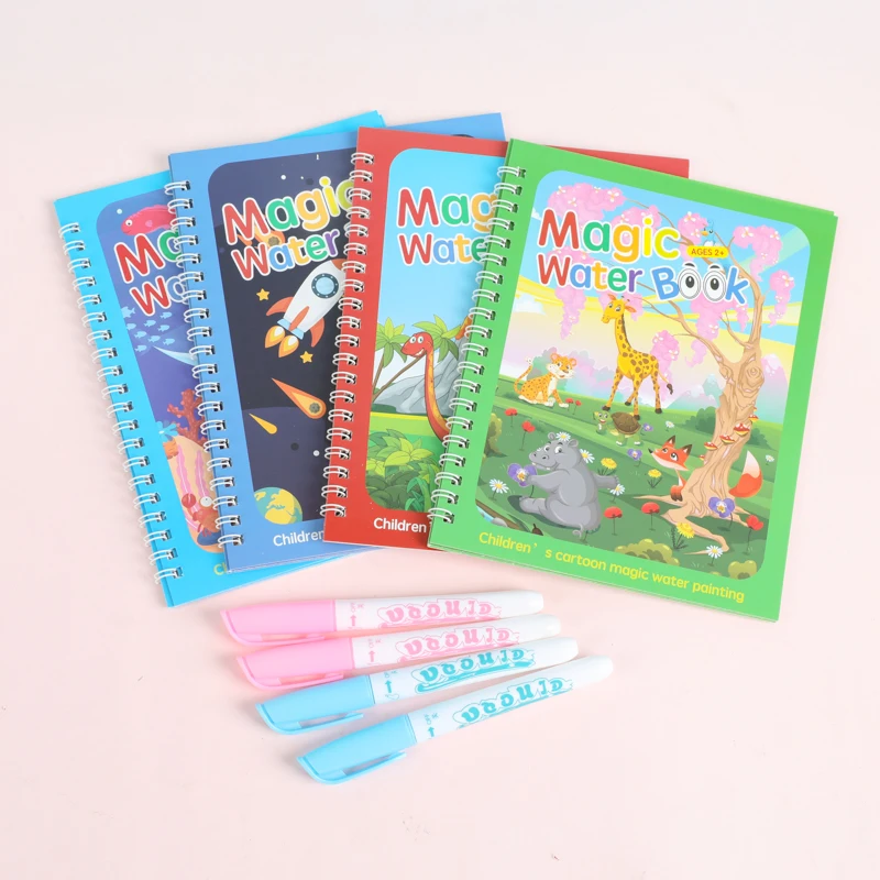 Wholesale Cheap Magic Water Books for kids Reusable Drawing Book Magic Water Coloring Book With Pen