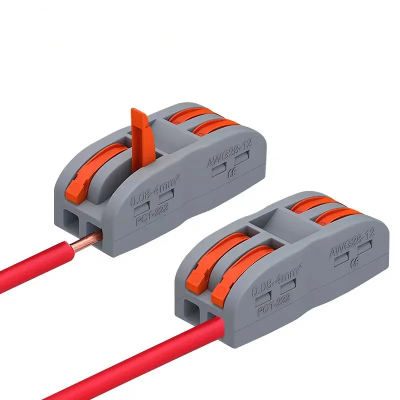 Hot Selling Push In Wire Connector Four Cores Terminal Block Electric Cable Lever Wire Connectors