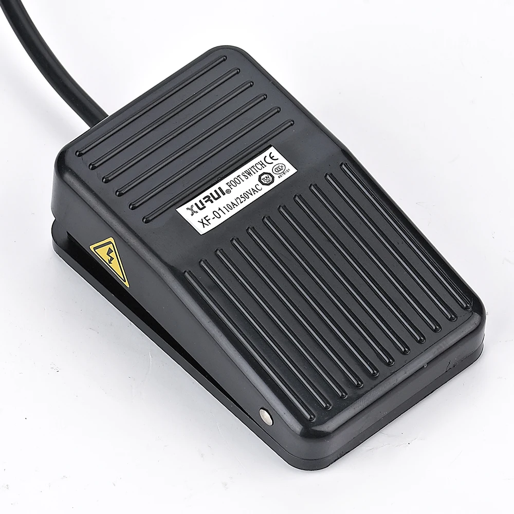 XURUI FS01 10A 250V plastic material push button foot switch with TUV CE approvals