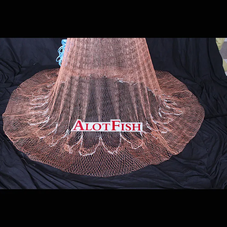 Japanese Style Bottom Pocket Fishing Cast Net Multifilament Casting Net
