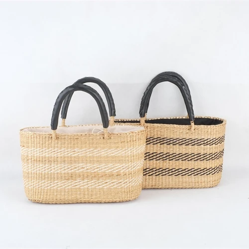 Высокое качество, лидер продаж, сумки для покупок, плетеная пляжная сумка для продажи