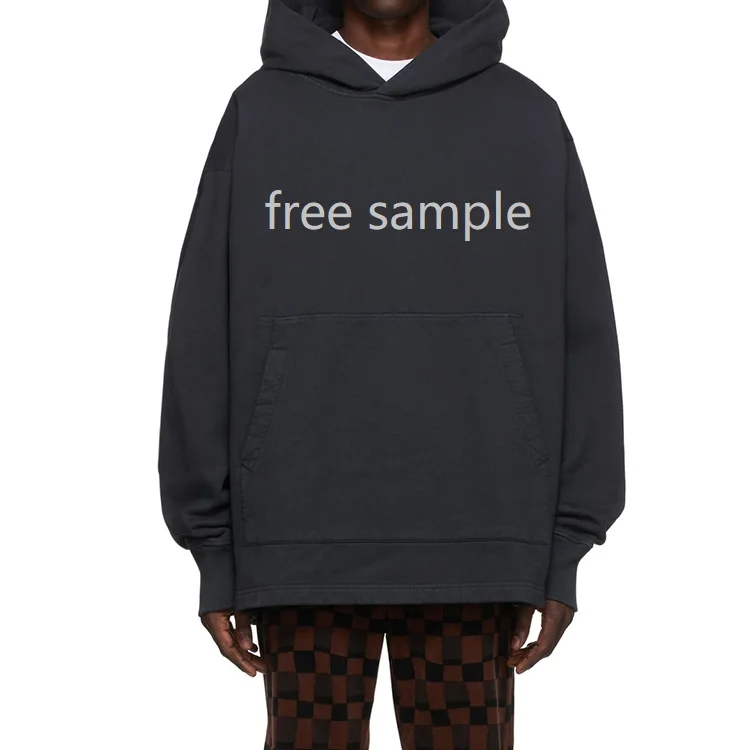 Изготовленный на заказ мужской пуловер с капюшоном 100% Органические Хлопковые махровые плотные Толстовка высокого качества (худи) для печати для мужчин