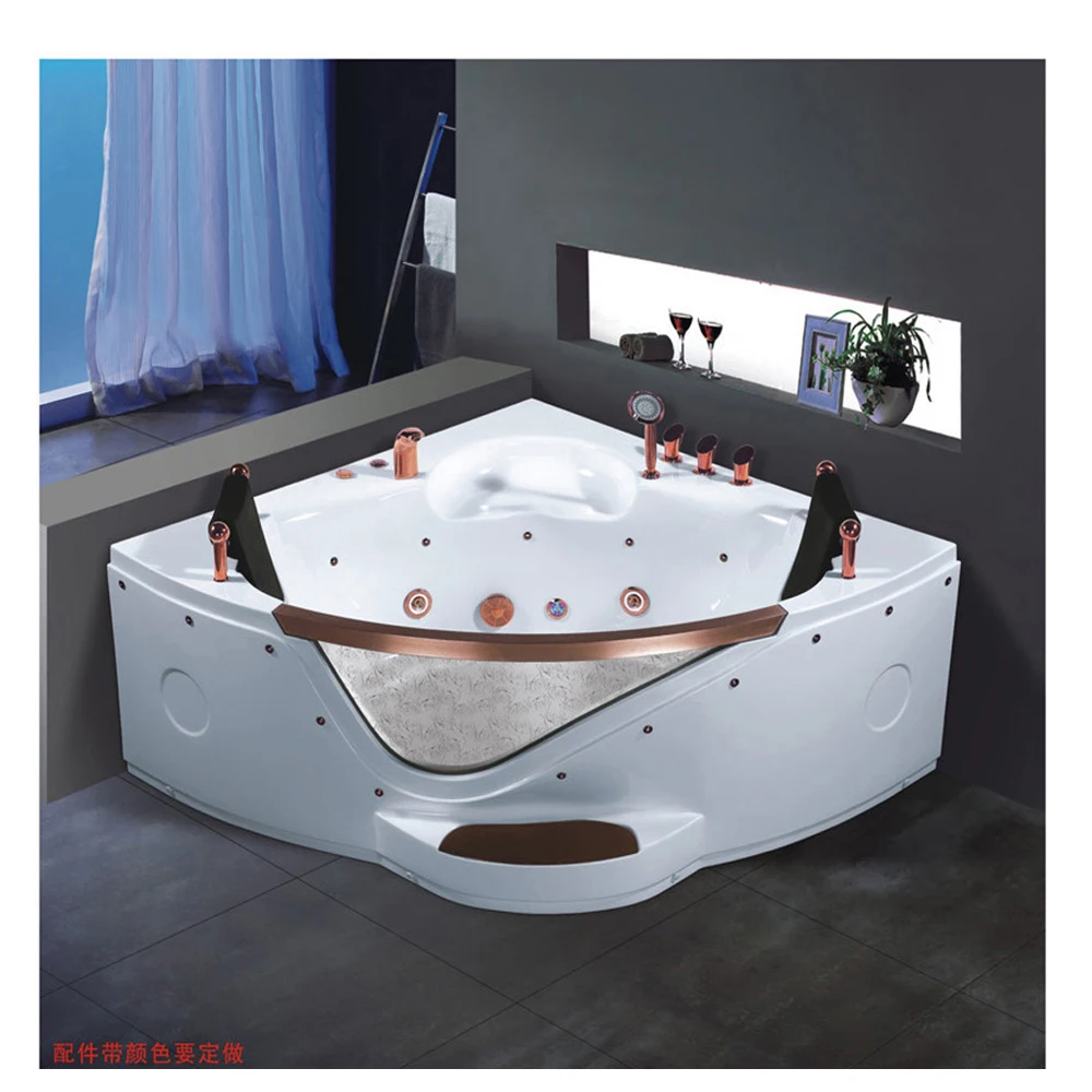 Faucet White Bathroom Modern Bathtub Freestanding Model Shenzhen Rose Gold Solenoid Bathtub Control Box Model Design Drainer