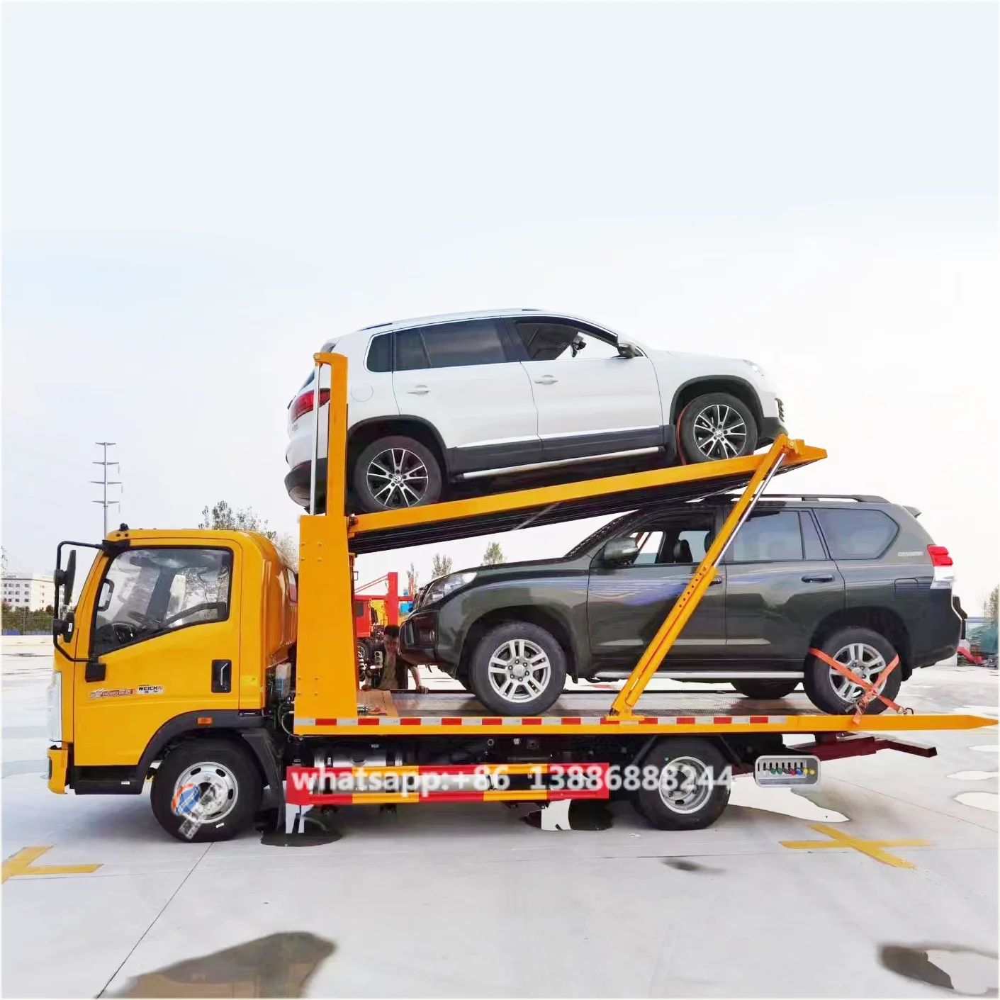 SINOTRUCK   2 Board Vehicle Transporter   Car Transporter      Trailer Shed