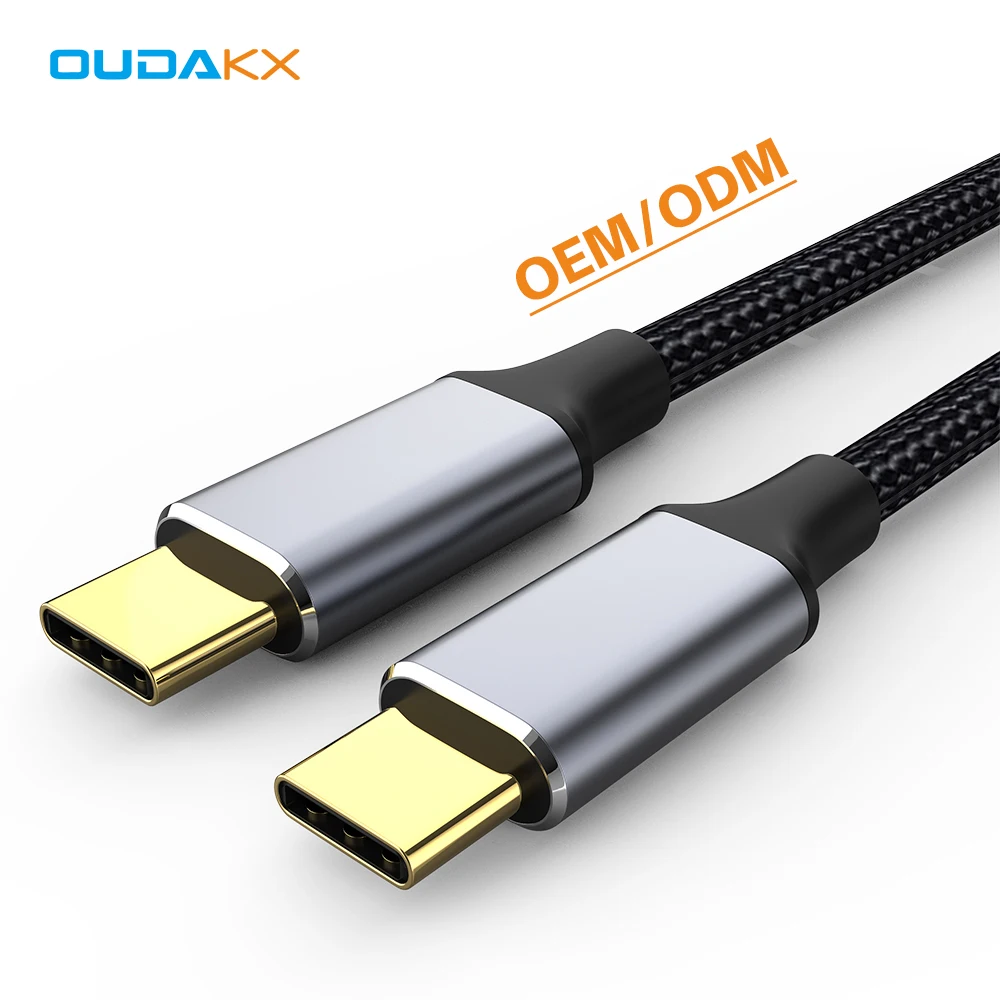 Недорогой оптовый супер быстрый зарядный кабель PD100W USB C на телефон зарядные устройства Тип нейлоновый плетеный шнур для сотового телефона