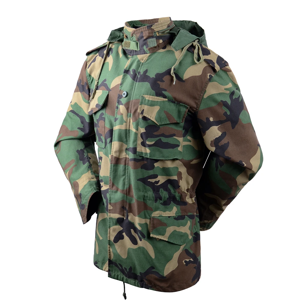 Tactical Camouflage Jacket US Dark Blue Outwear Jacket With Hood Parkas