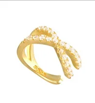 Stainless Steel Charming Zircon Clip On Earrings Gold ear cuff Without Piercing Jewelry