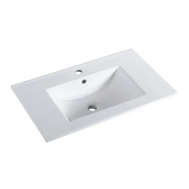 Factory Direct Sales Rectangle Sink Bathroom Vanities Ceramic Wash Basin Cabinet basin