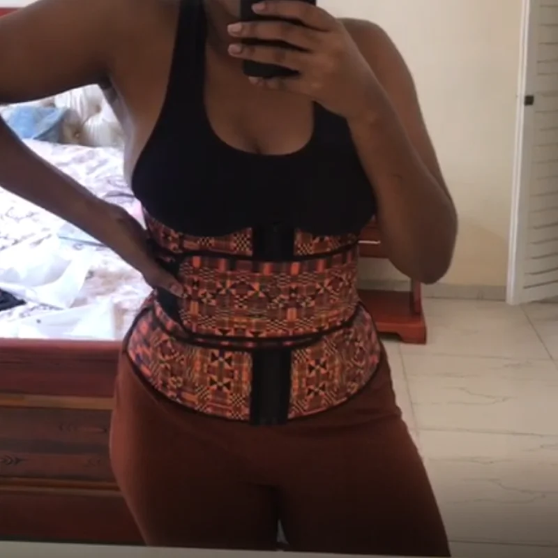 Качественный латексный корсет NANBIN Kente для талии, Женский корсет для талии