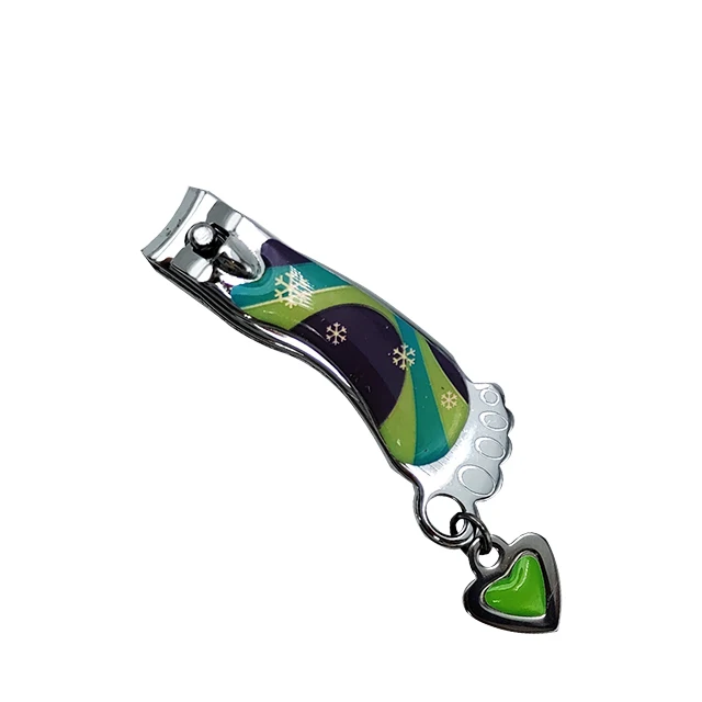 Portable the best mini silver carbon steel cute keychains fingernail cutter clippers with file