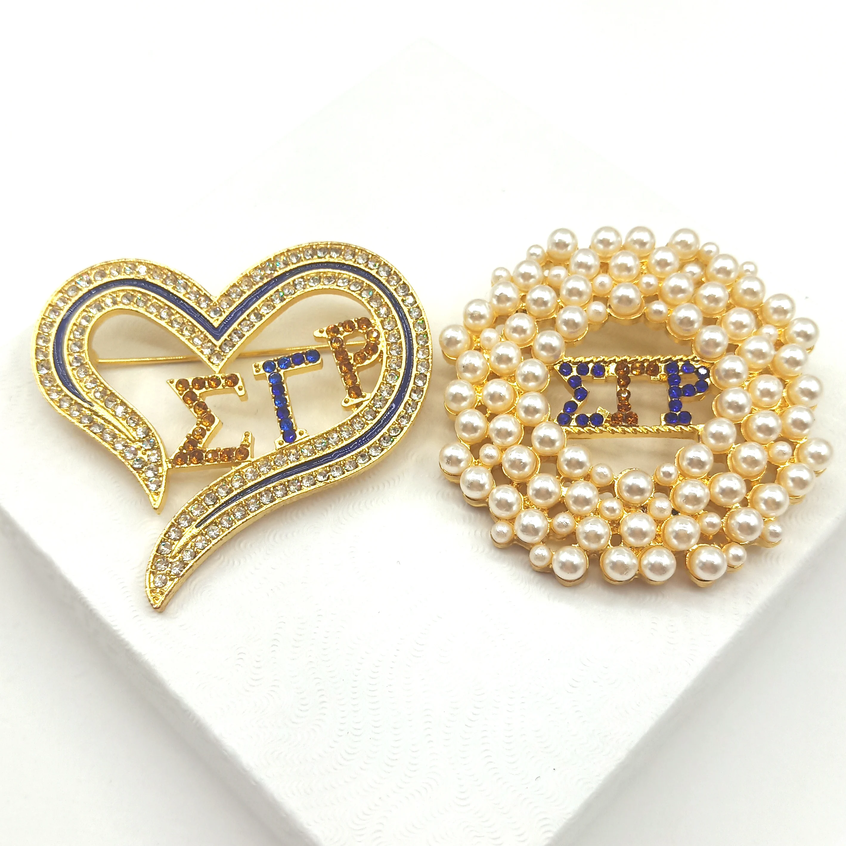 Liberty Gifts sigma gamma rho sorority rhinestone brooch jewelry