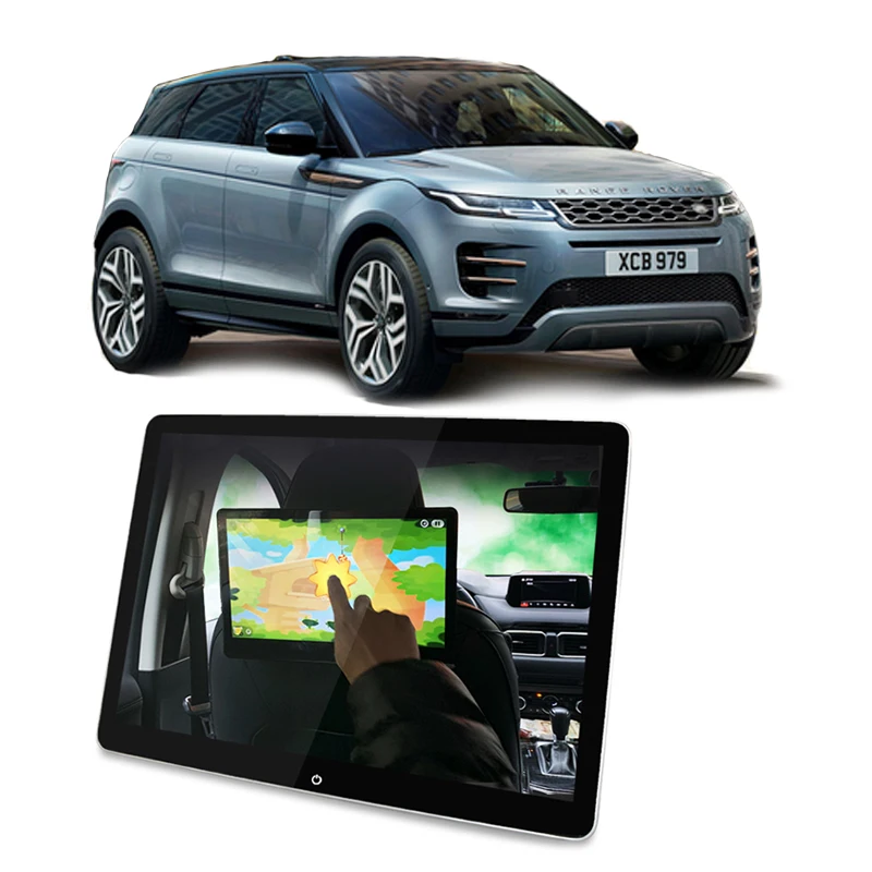 Android 11 wifi /4G sim 12inch 4K car headrest monitor For Range rover / Range Rover Evoque
