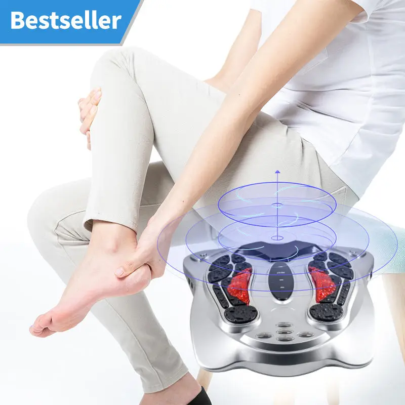 Best Selling Products 2024 Blood Circulation Tens Therapy Body Feet Massage Instrument Heat Foot Massager Machine