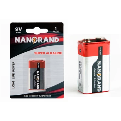 NANGRAND Factory Supply High Capacity battery 9v 6LR61 Super alkaline battery