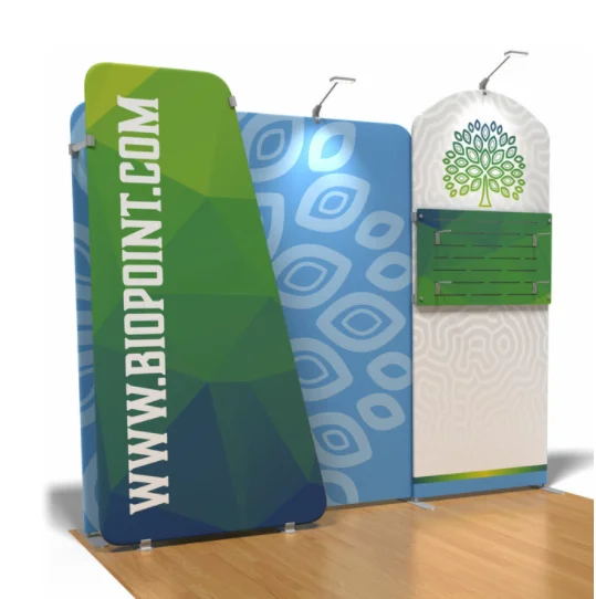 New design portable fabric aluminium tension frame ipad photo booth exhibition stand