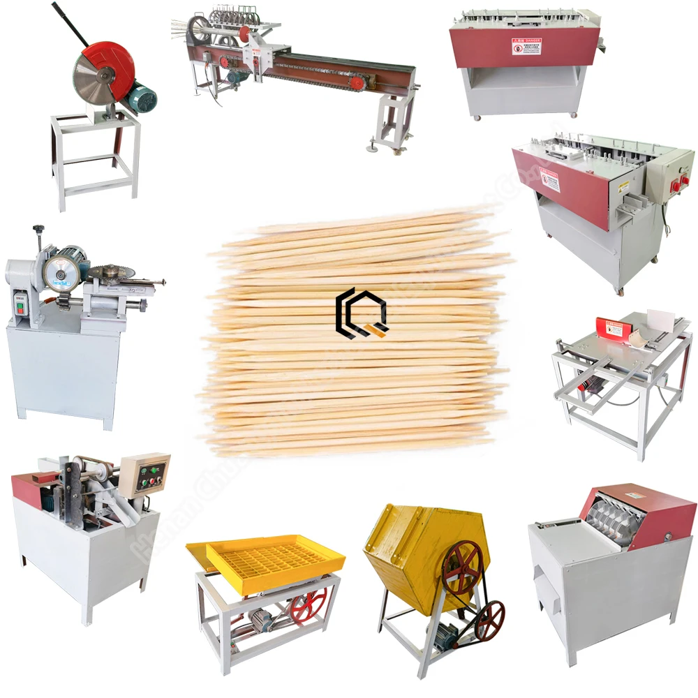 Automatic bamboo toothpick making machine rip saw wood cutting machine sawing machine bamboo