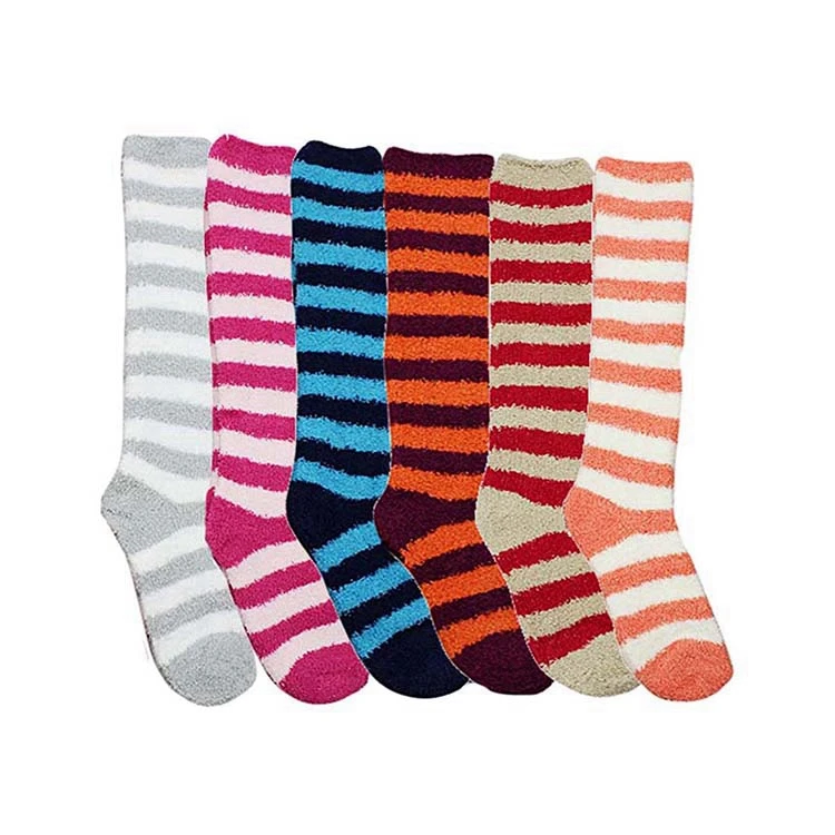 RL-A739 custom bulk microfiber cozy bed sox plush comfy fuzzy furry socks aloe infused cosy socks for women unisex