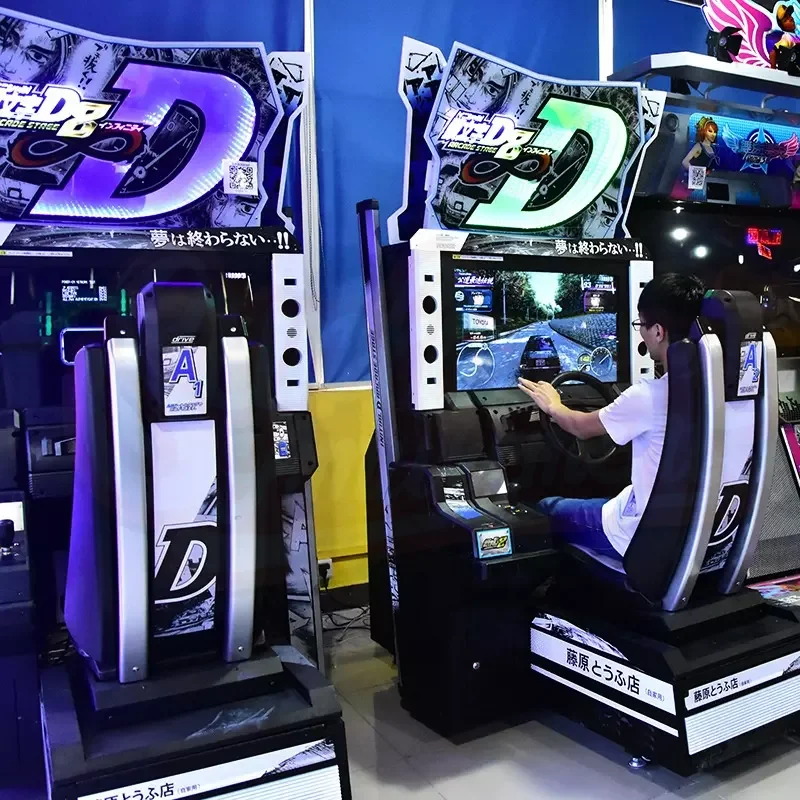 Amusement Equipment Initial D 2 Players  Coin Operated Games Simulator Racing Game Machine
