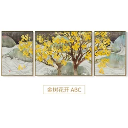 Canvas Printing Custom Flower Pop Print Oil Pictures Abstract Living Room 3 Piece Paintings Decorative Picture Painting Wall Art